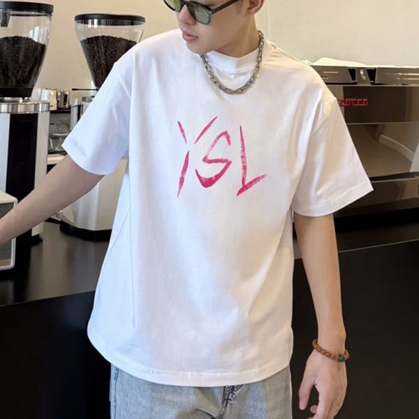 お洒落サンローランシグネチャーロゴ Ｔシャツ パロディ Sax16915